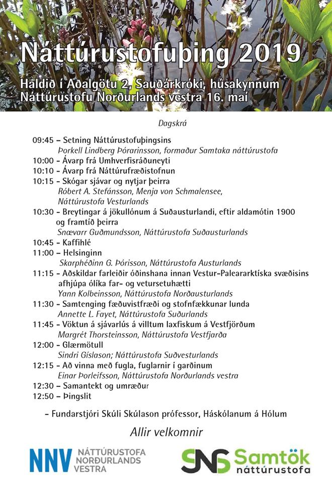 Dagskrá Náttúrustofuþings 2019